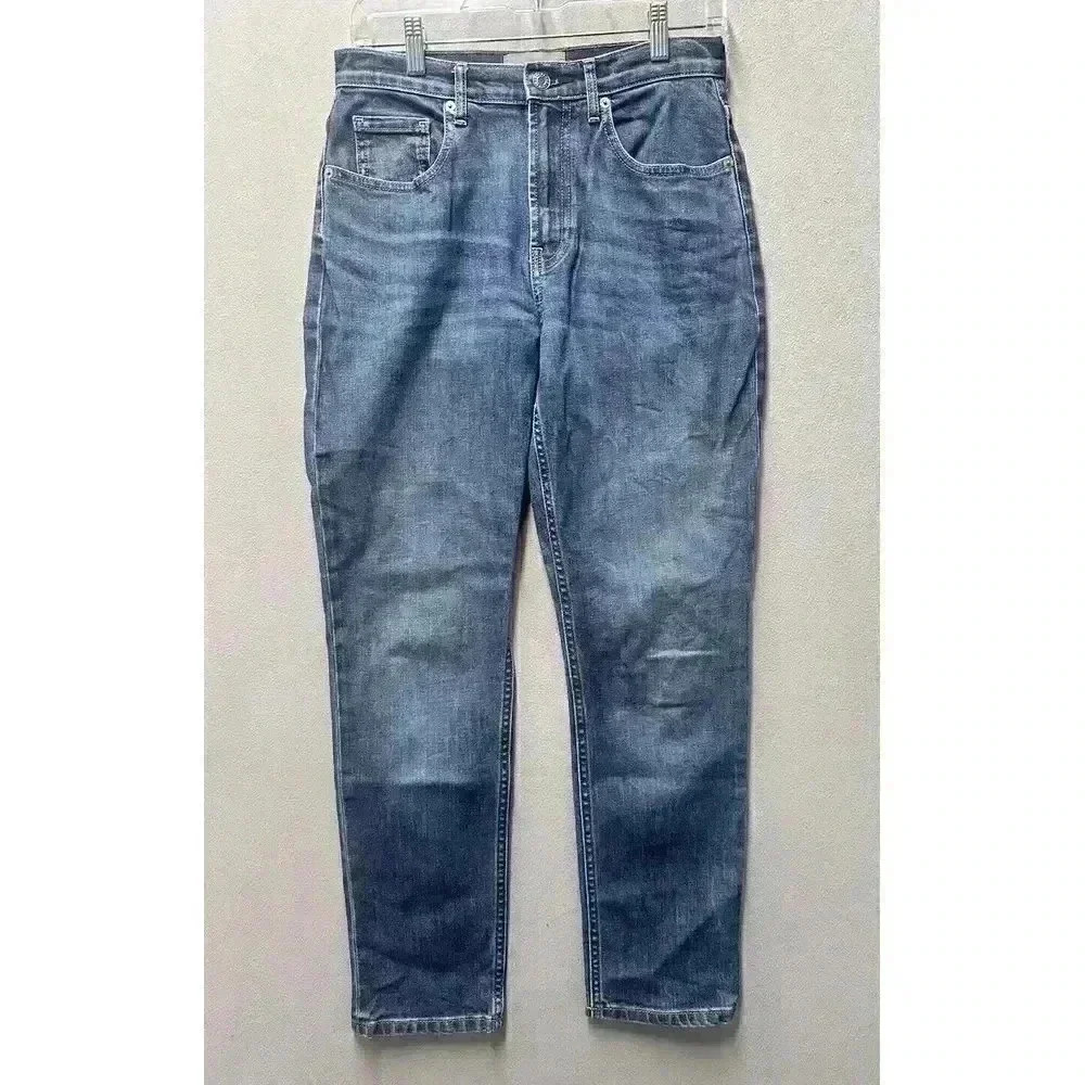 Everlane High Waist Jeans Woman's Size 27 Regular Straight Leg Blue Denim